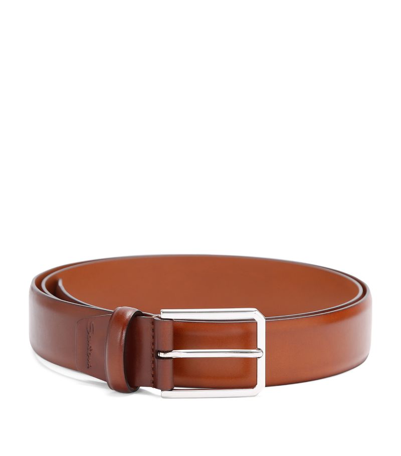 Santoni Santoni Leather Square Belt