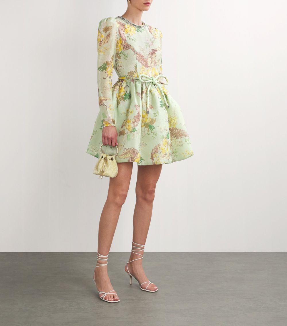 Zimmermann Zimmermann Ramie Floral Mini Dress