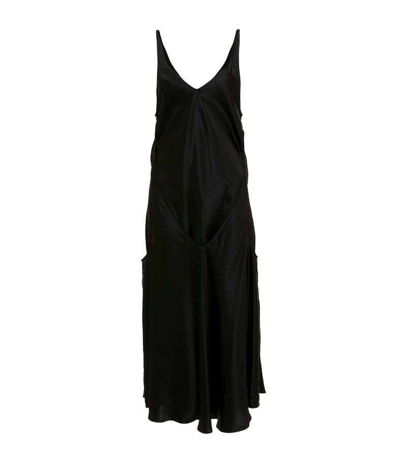 Jw Anderson Jw Anderson Silk Layered Midi Dress