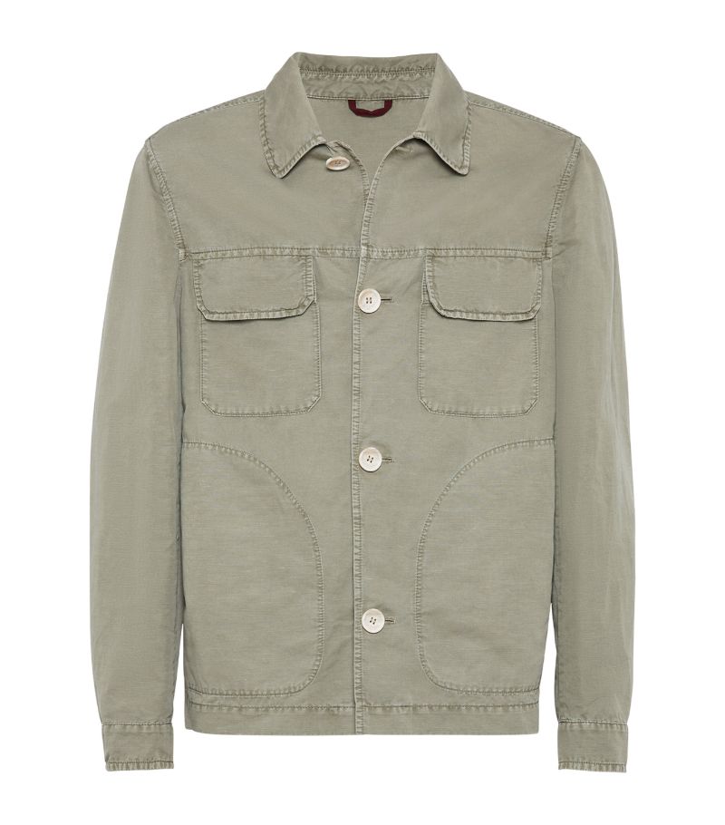 Brunello Cucinelli Brunello Cucinelli Cotton-Linen Overshirt