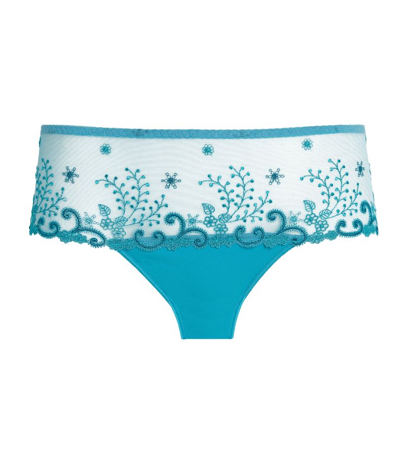 Simone Perele Simone Perele Lace Embroidered Shorty Briefs