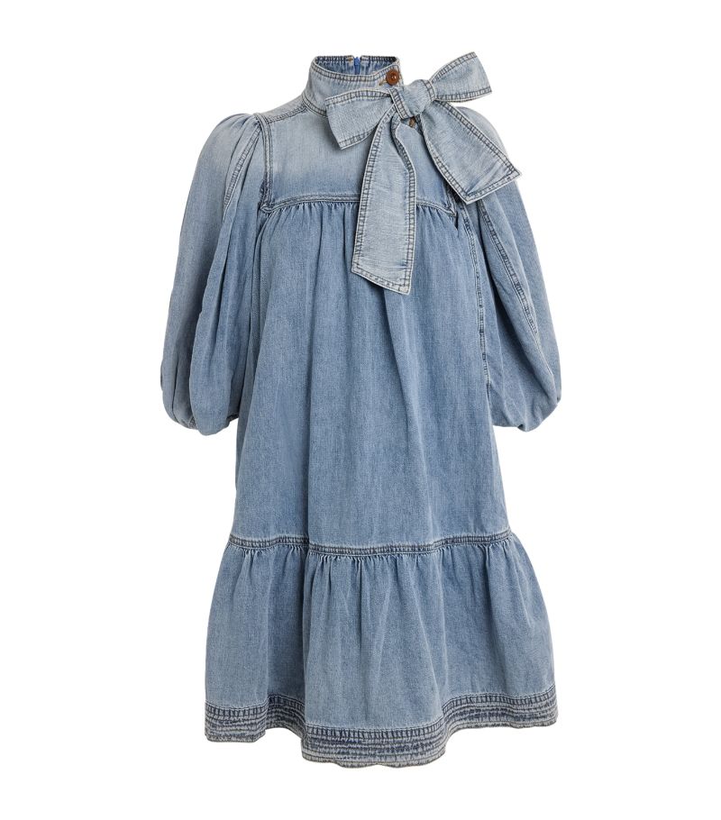 Zimmermann Zimmermann Denim Smock Mini Dress