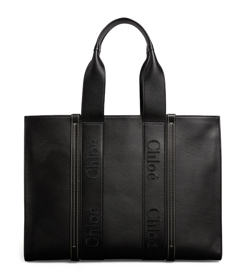 Chloé Chloé Large Leather Woody Tote Bag