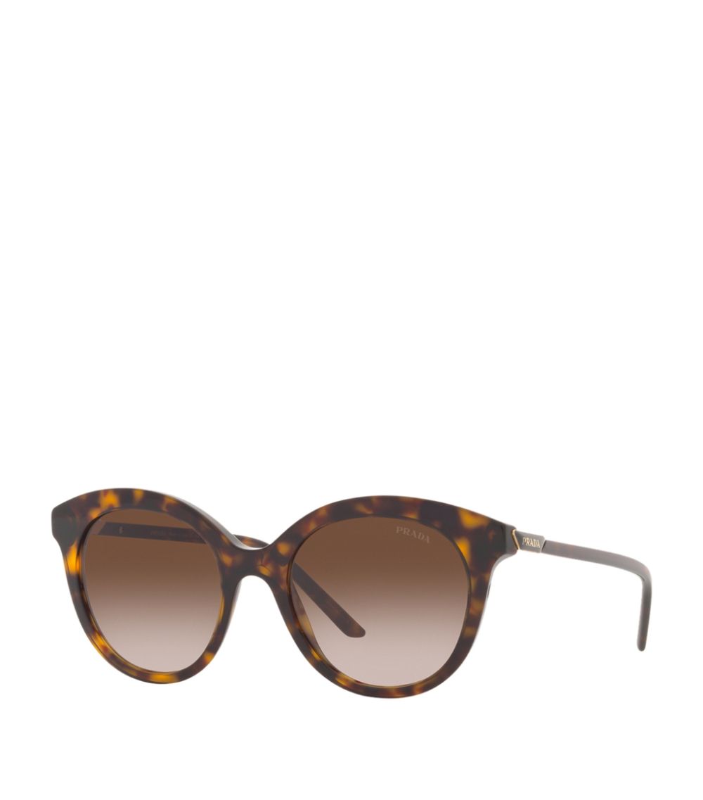 Prada Prada Round Tortoiseshell Sunglasses