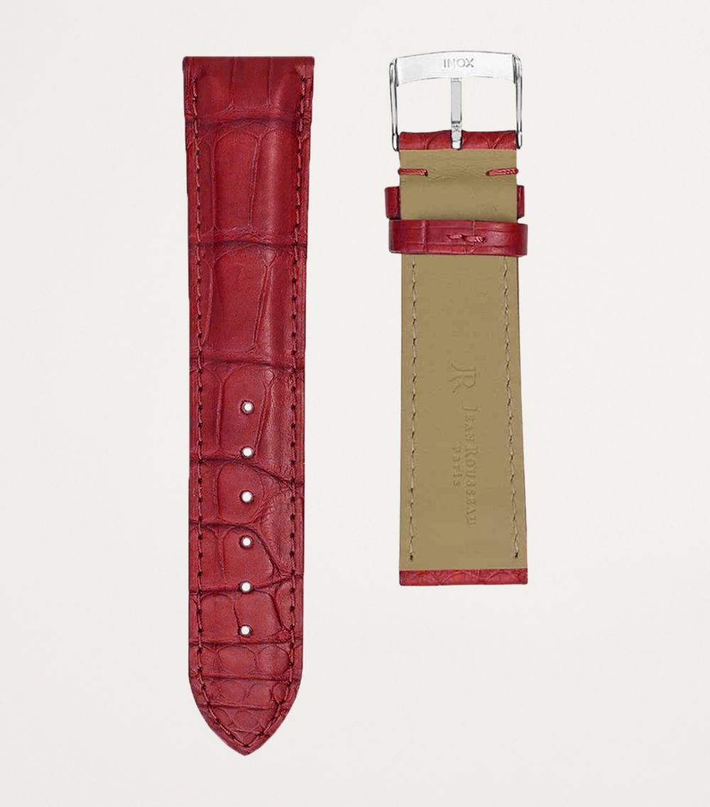 Jean Rousseau Jean Rousseau Classic 3.5 Alligator Leather Watch Strap (17Mm)