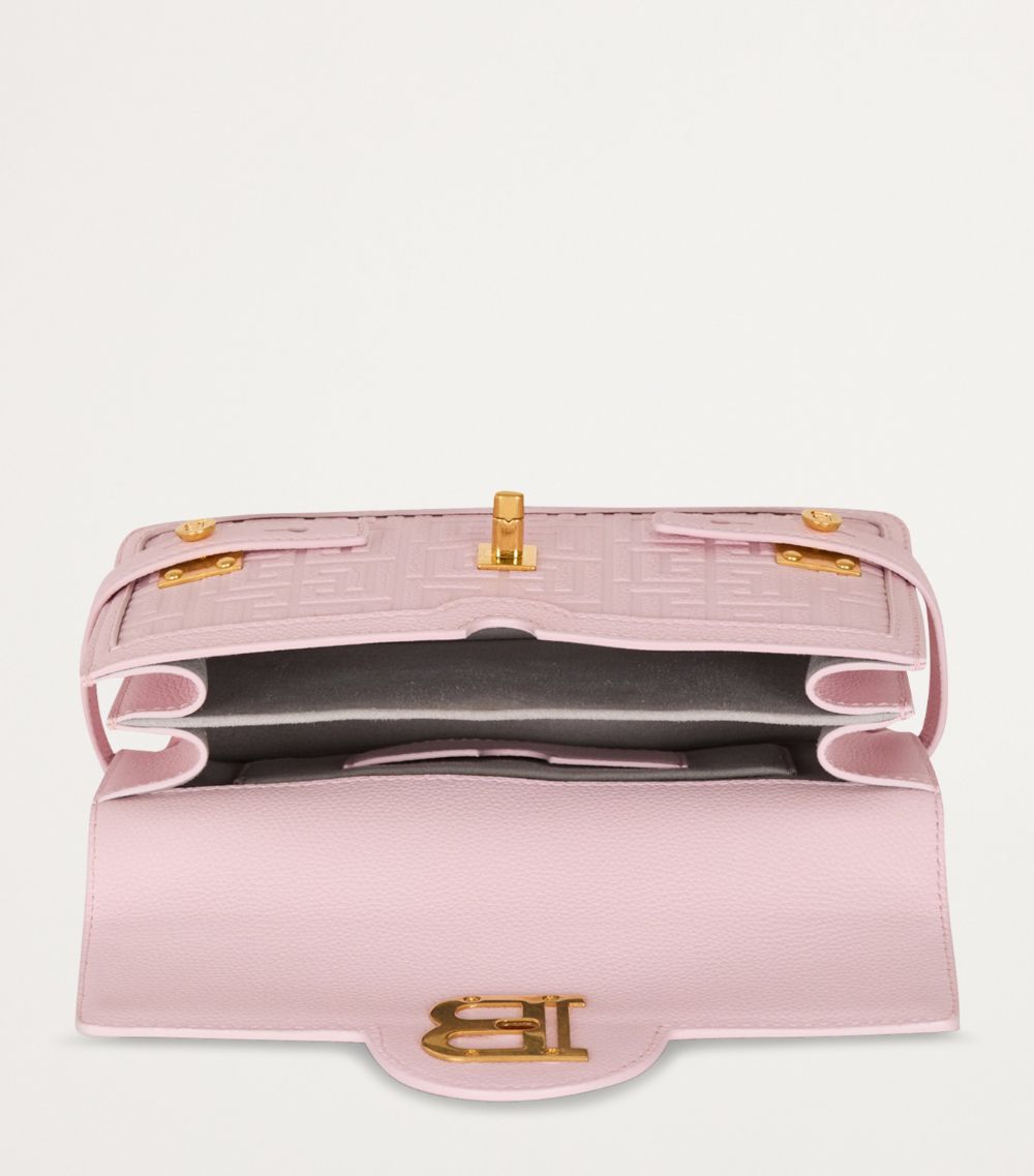 Balmain Balmain Leather B-Buzz 24 Top-Handle Bag