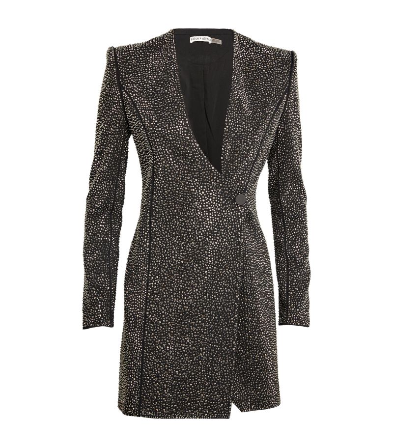 Alice + Olivia alice + olivia Embellished Blazer Mini Dress