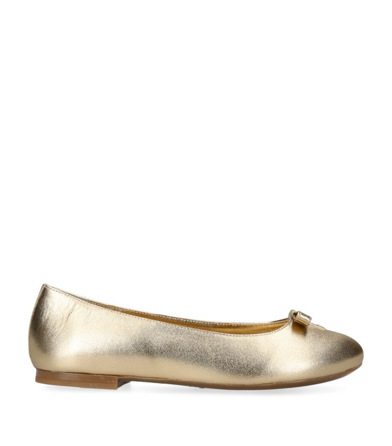 Dolce & Gabbana Dolce & Gabbana Kids Leather Metallic Ballerina Flats