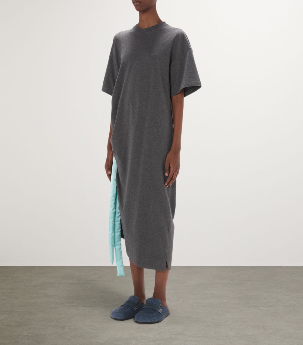 Jw Anderson Jw Anderson Stretch-Cotton Tie-Detail T-Shirt Dress