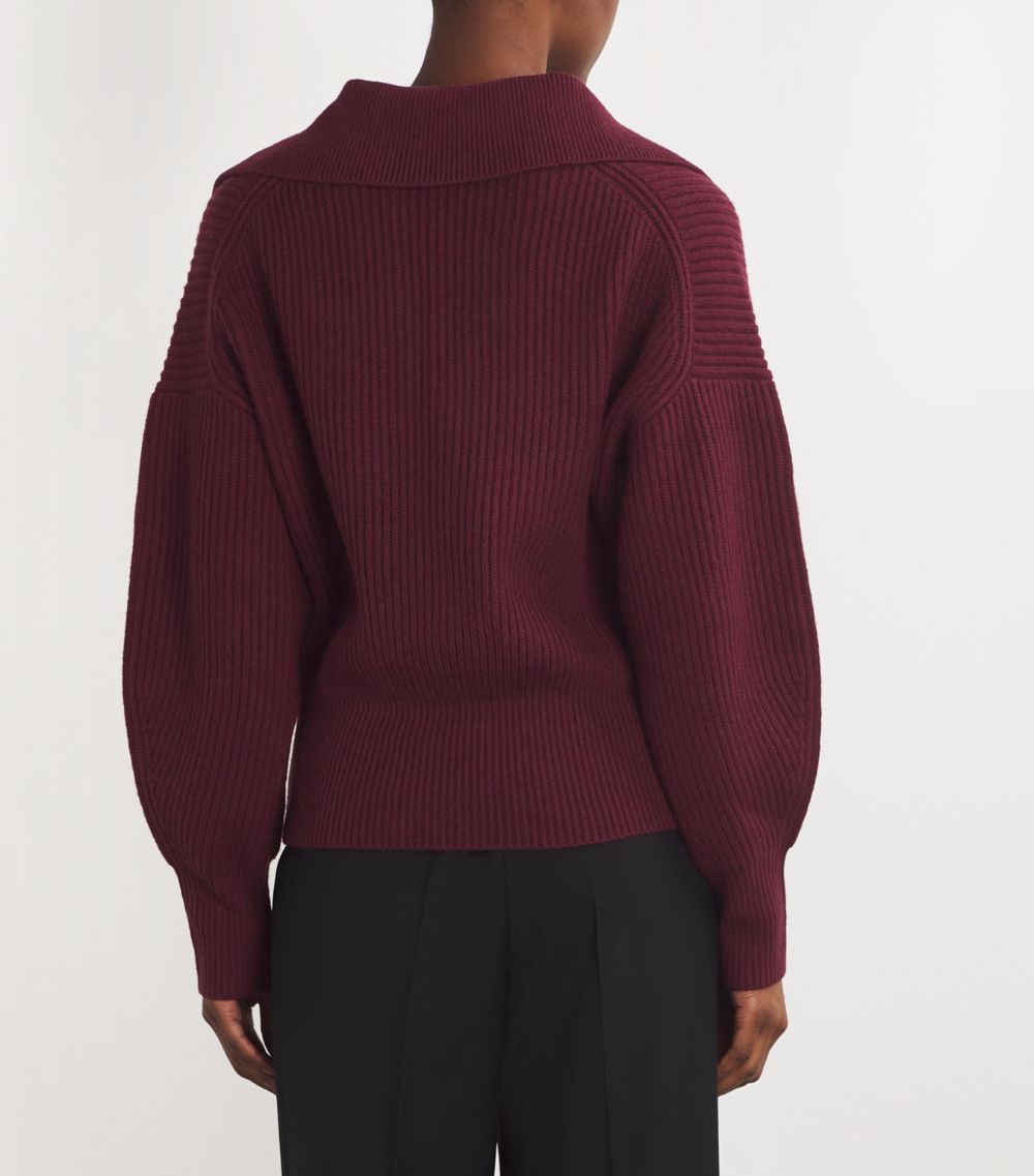 Joseph Joseph Wool-Cashmere-Silk Cardigan-Stitch Sweater