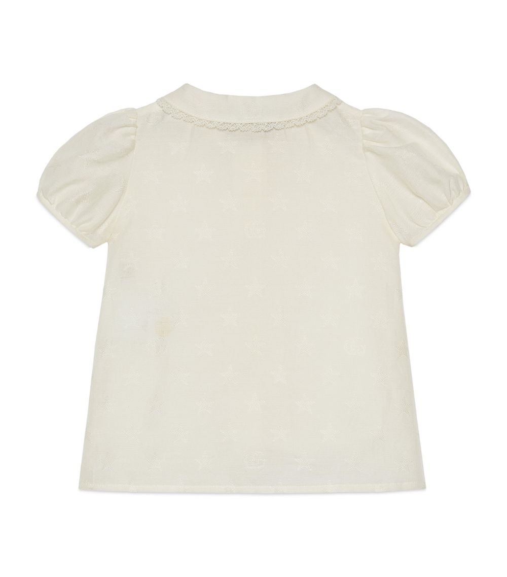 Gucci Gucci Kids Cotton Stars Jacquard Dress (3-36 Months)