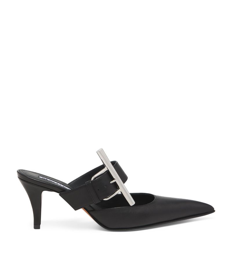 Alexander McQueen Alexander Mcqueen Leather Birdee Heeled Mules 70