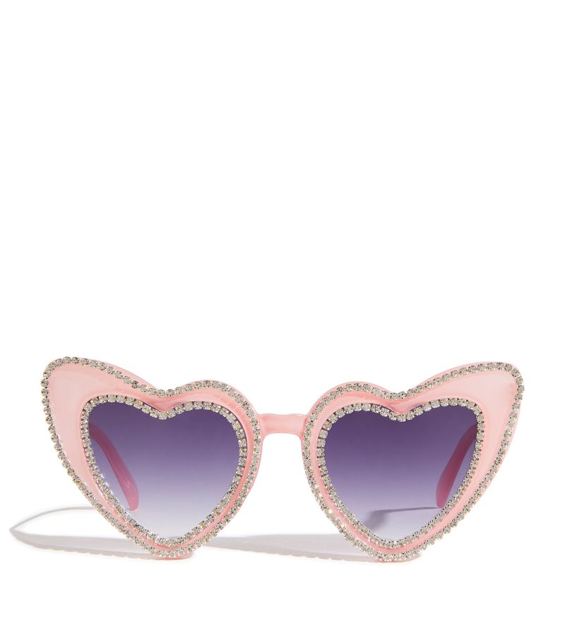 Bari Lynn Bari Lynn Crystal Heart Sunglasses