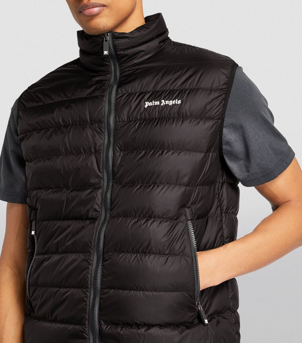 PALM ANGELS Palm Angels Down-Filled Logo Gilet