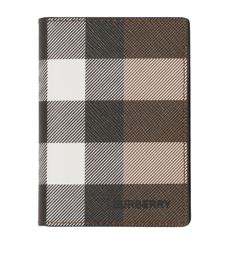 Burberry Burberry Check E-Canvas Folding Card Holder