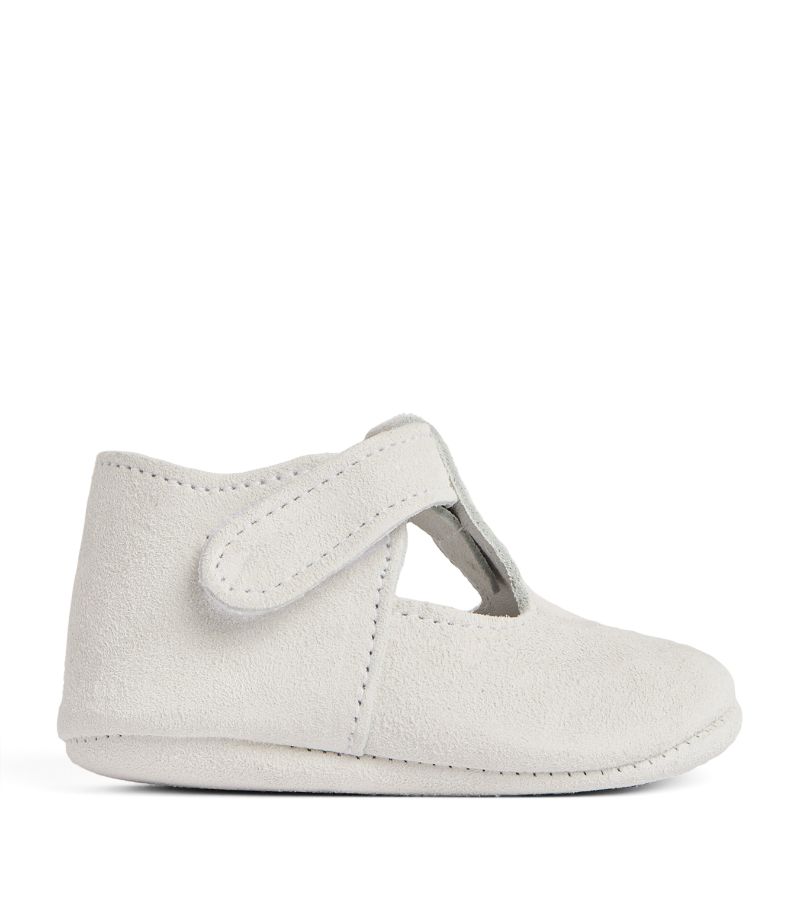 Paz Rodriguez Paz Rodriguez Suede Newborn Shoes