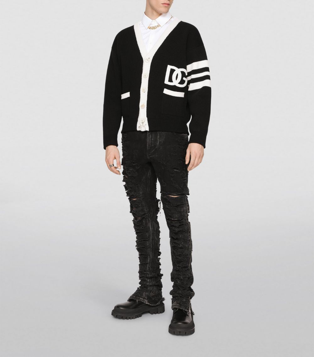 Dolce & Gabbana Dolce & Gabbana Wool Dg Logo Cardigan