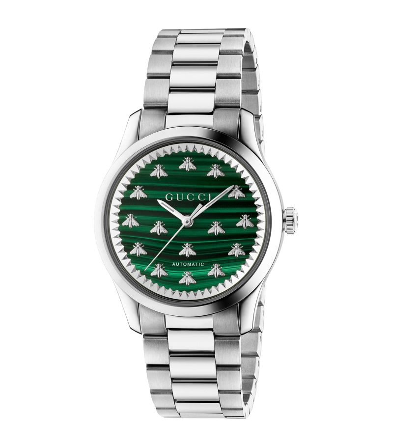 Gucci Gucci Stainless Steel And Malachite G-Timeless Watch 38Mm