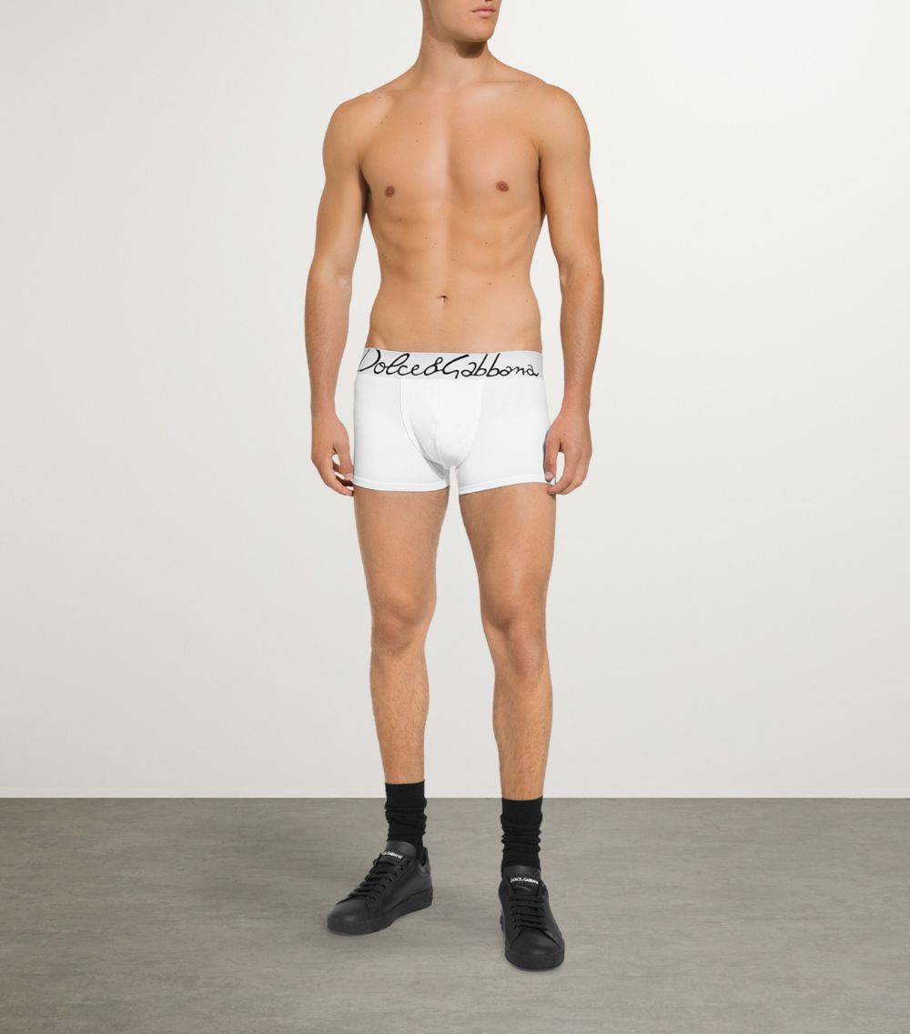 Dolce & Gabbana Dolce & Gabbana Stretch-Cotton Logo Boxer Briefs