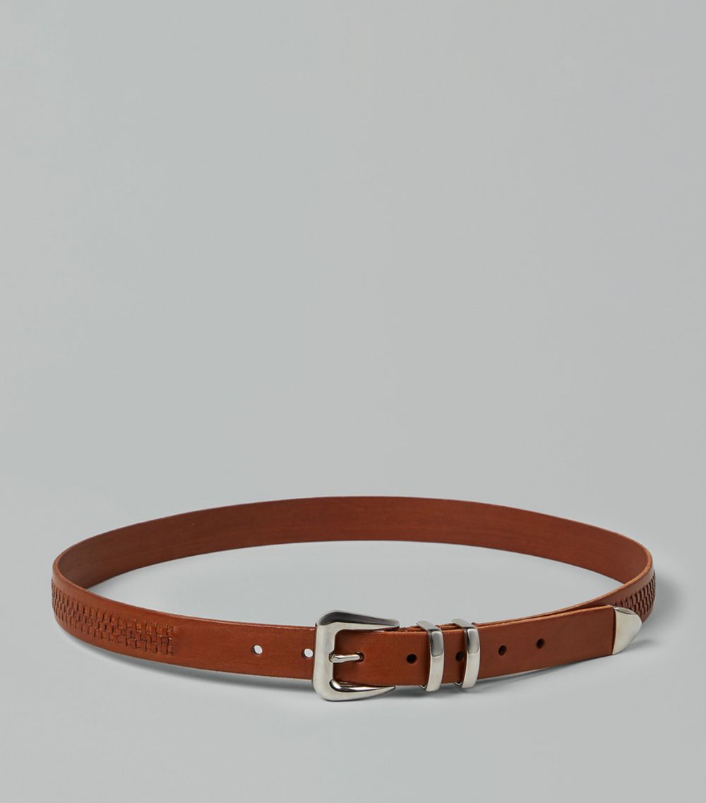 Brunello Cucinelli Brunello Cucinelli Calfskin Braided Belt