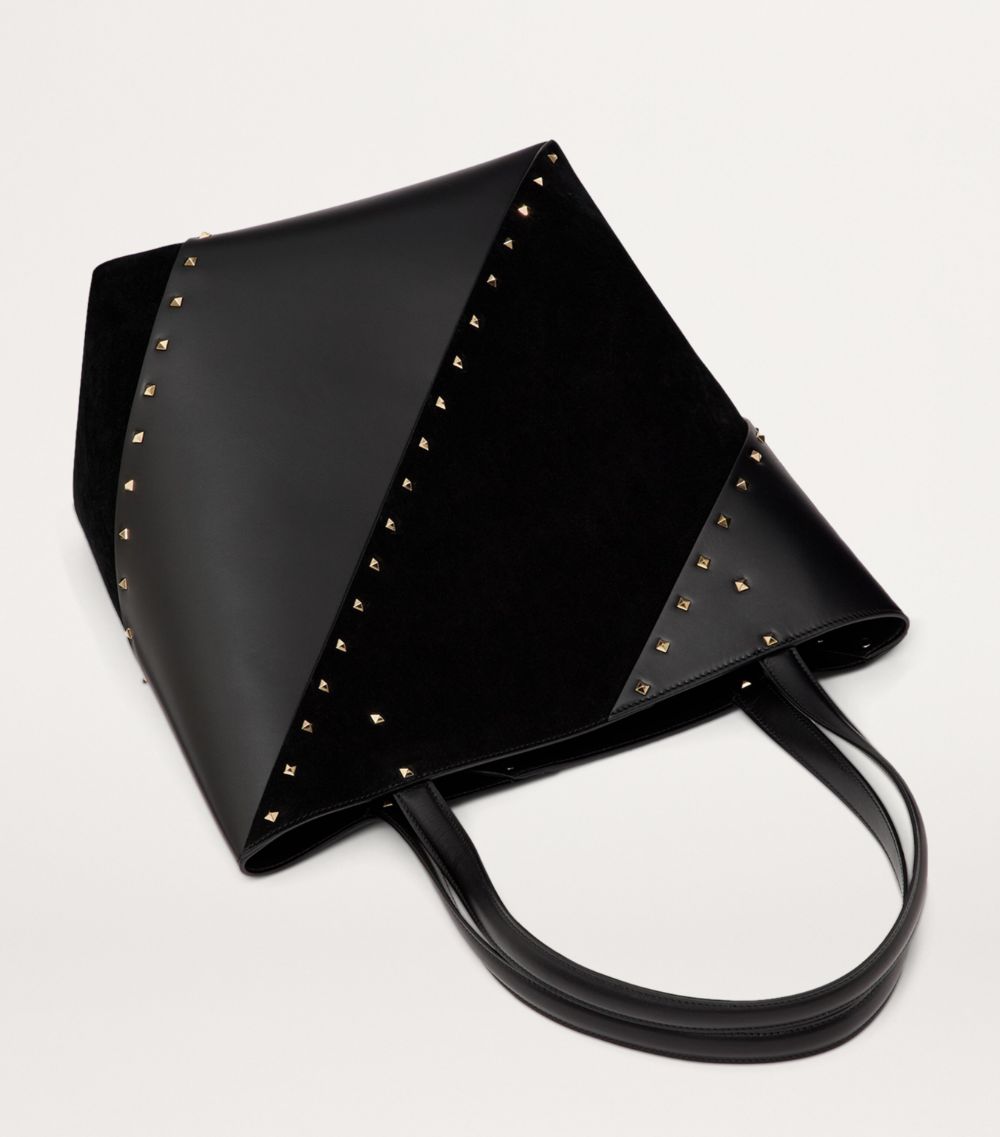 VALENTINO GARAVANI Valentino Garavani Leather Rockstud Wispy Tote Bag