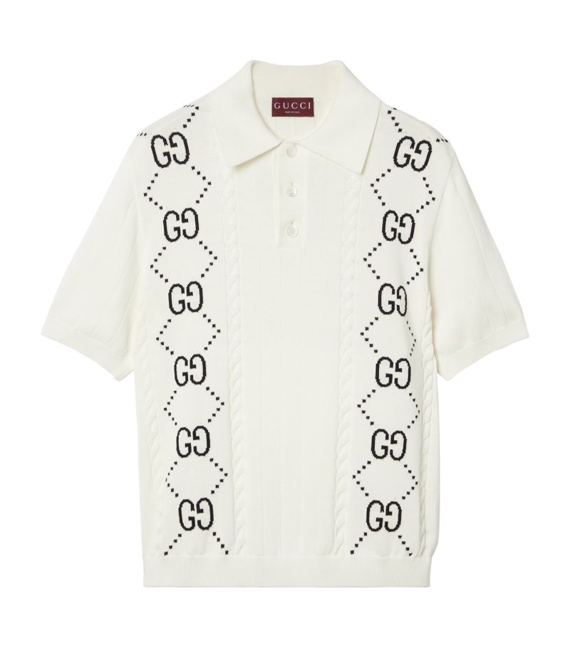 Gucci Gucci Cotton Gg Polo Shirt