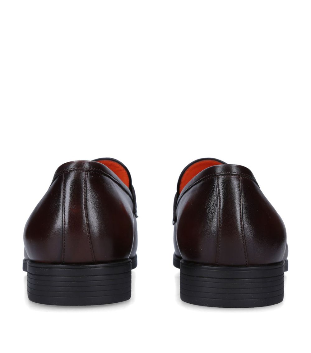 Santoni Santoni Leather New Simon Penny Loafers