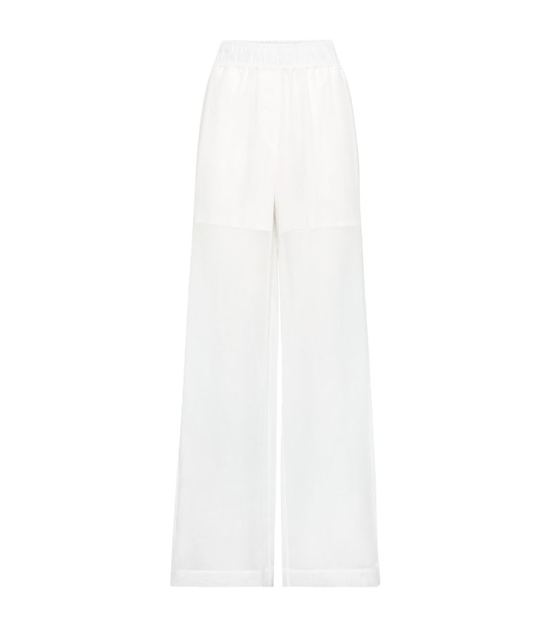 Brunello Cucinelli Brunello Cucinelli Cotton Wide-Leg Trousers