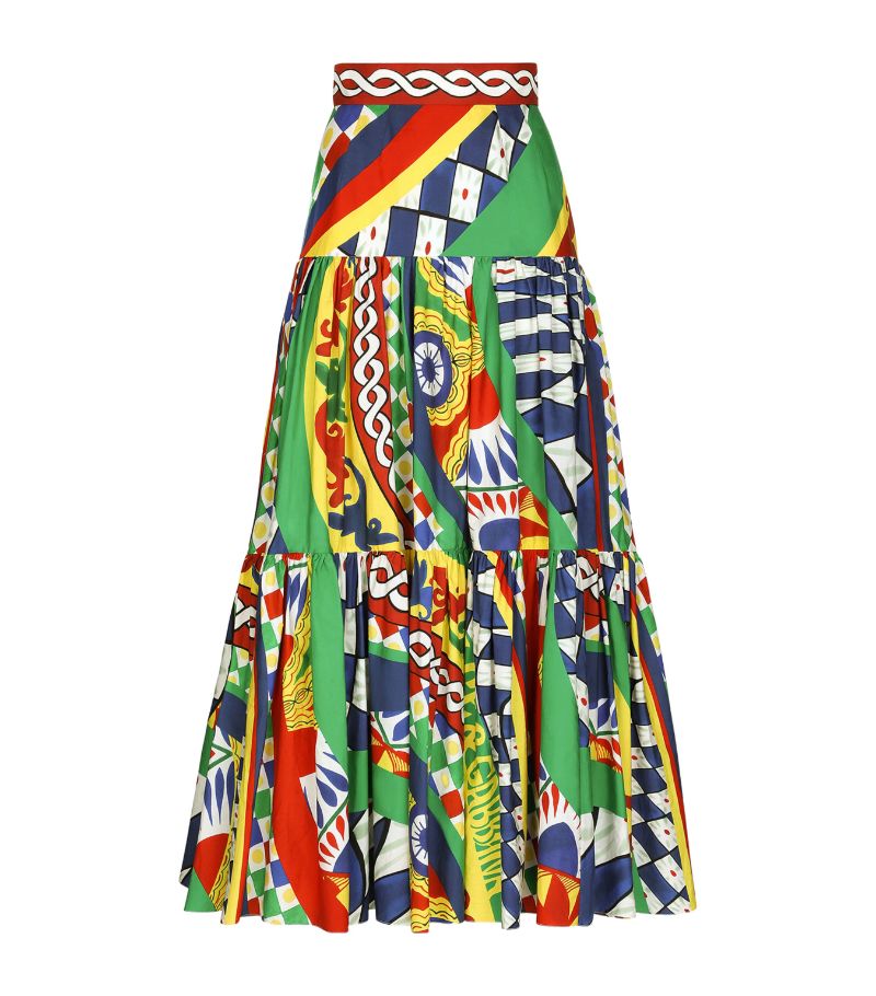 Dolce & Gabbana Dolce & Gabbana Cotton Carretto-Print Skirt