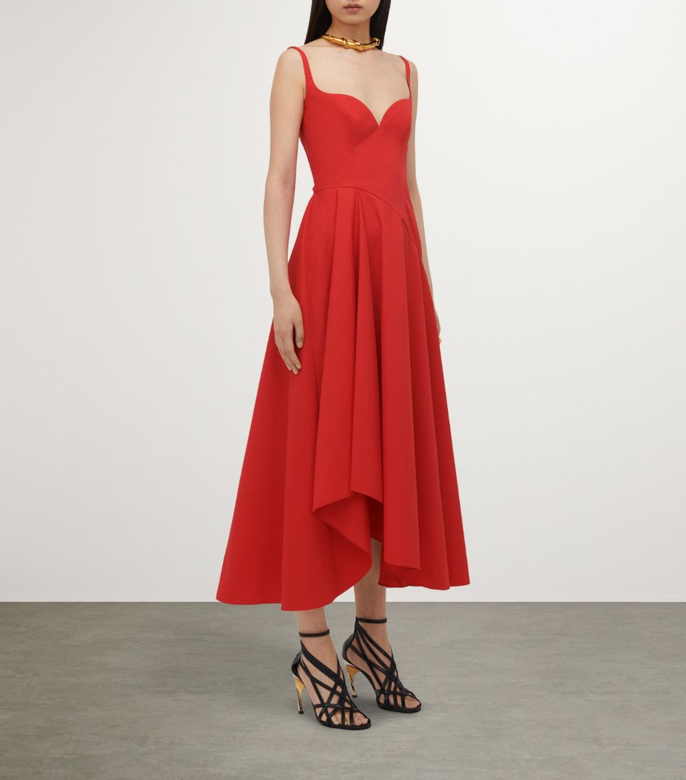 Alexander McQueen Alexander Mcqueen Asymmetric Midi Dress