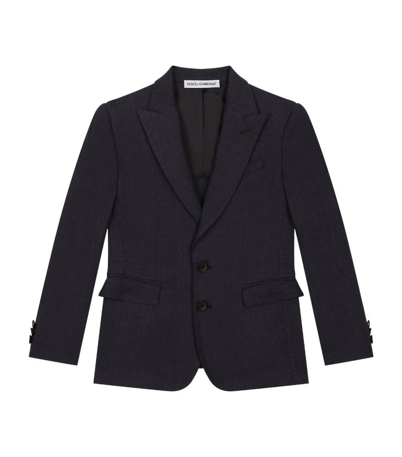 Dolce & Gabbana Dolce & Gabbana Kids Linen-Blend Blazer (2-6 Years)