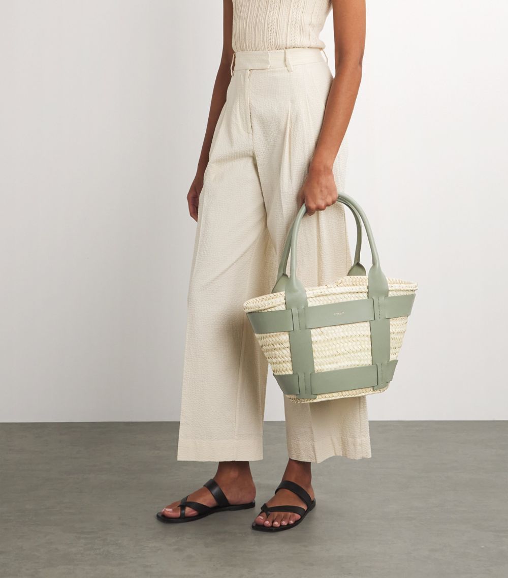 Demellier Demellier Raffia Santorini Tote Bag