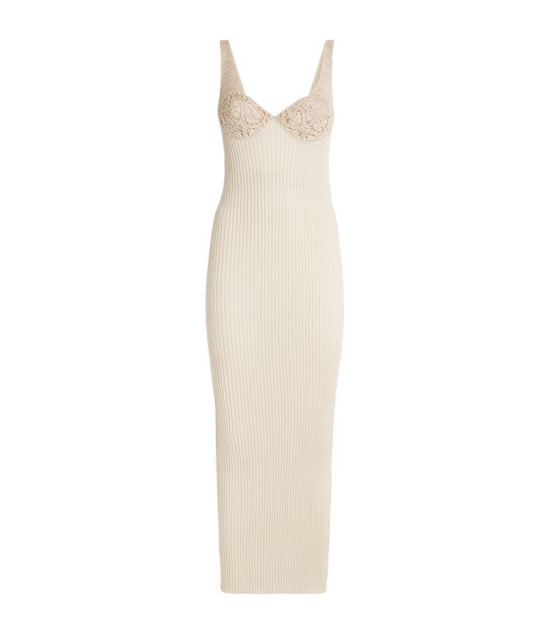 Magda Butrym Magda Butrym Crochet Ribbed Midi Dress