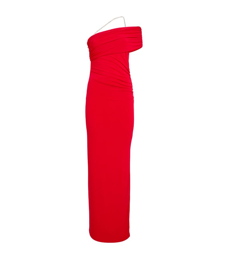 Hervé Léger Hervé Léger Asymmetric Maxi Dress