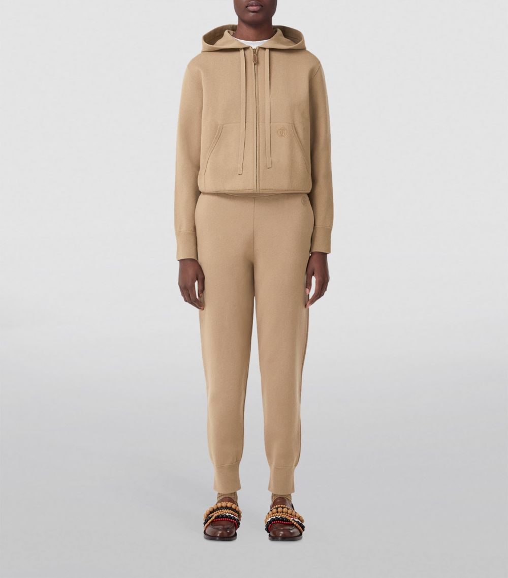 Burberry Burberry Cashmere-Cotton Zip-Up Hoodie