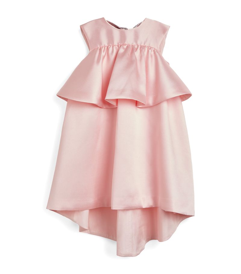 Hucklebones London Hucklebones London Satin Bow-Detail Dress (2-12 Years)