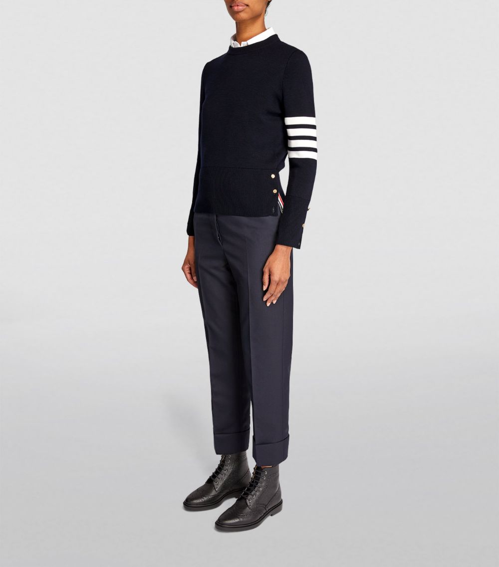 Thom Browne Thom Browne Wool Crew-Neck Sweater