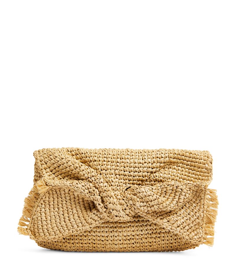 Anya Hindmarch Anya Hindmarch Raffia Bow Clutch