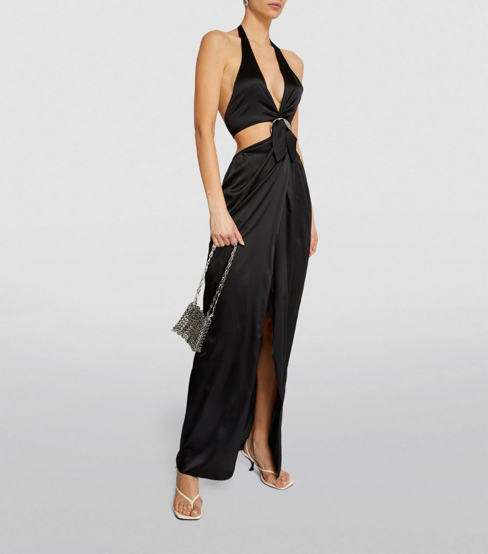 Louisa Ballou Louisa Ballou Buckle-Detail Maxi Dress