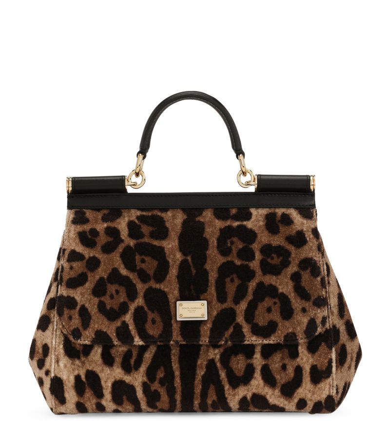 Dolce & Gabbana Dolce & Gabbana Leopard Print Top-Handle Bag