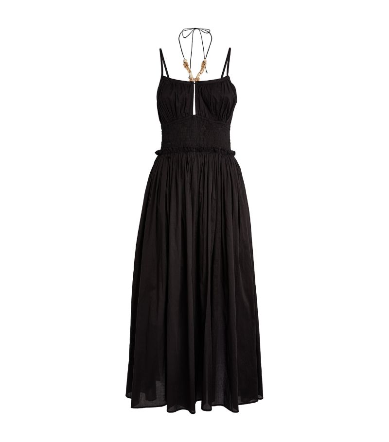  Maje Cotton Sleeveless Midi Dress