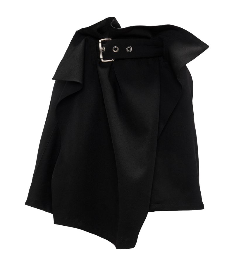 Jw Anderson Jw Anderson Wool Asymmetric Mini Skirt