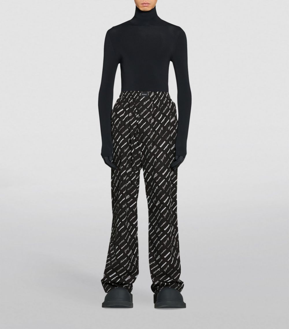 Balenciaga Balenciaga All-Over Logo Trousers