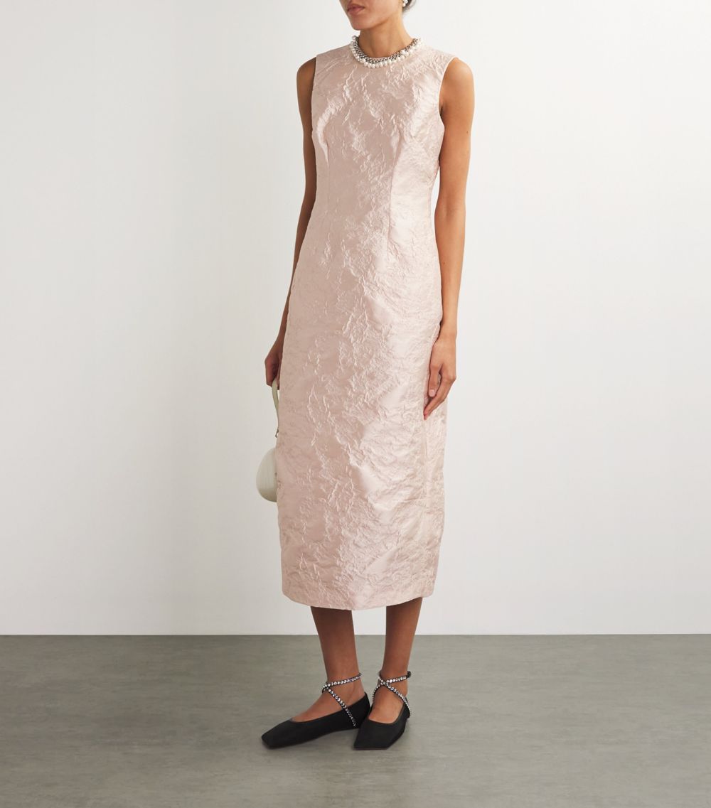 Simone Rocha Simone Rocha Cloqué Midi Dress