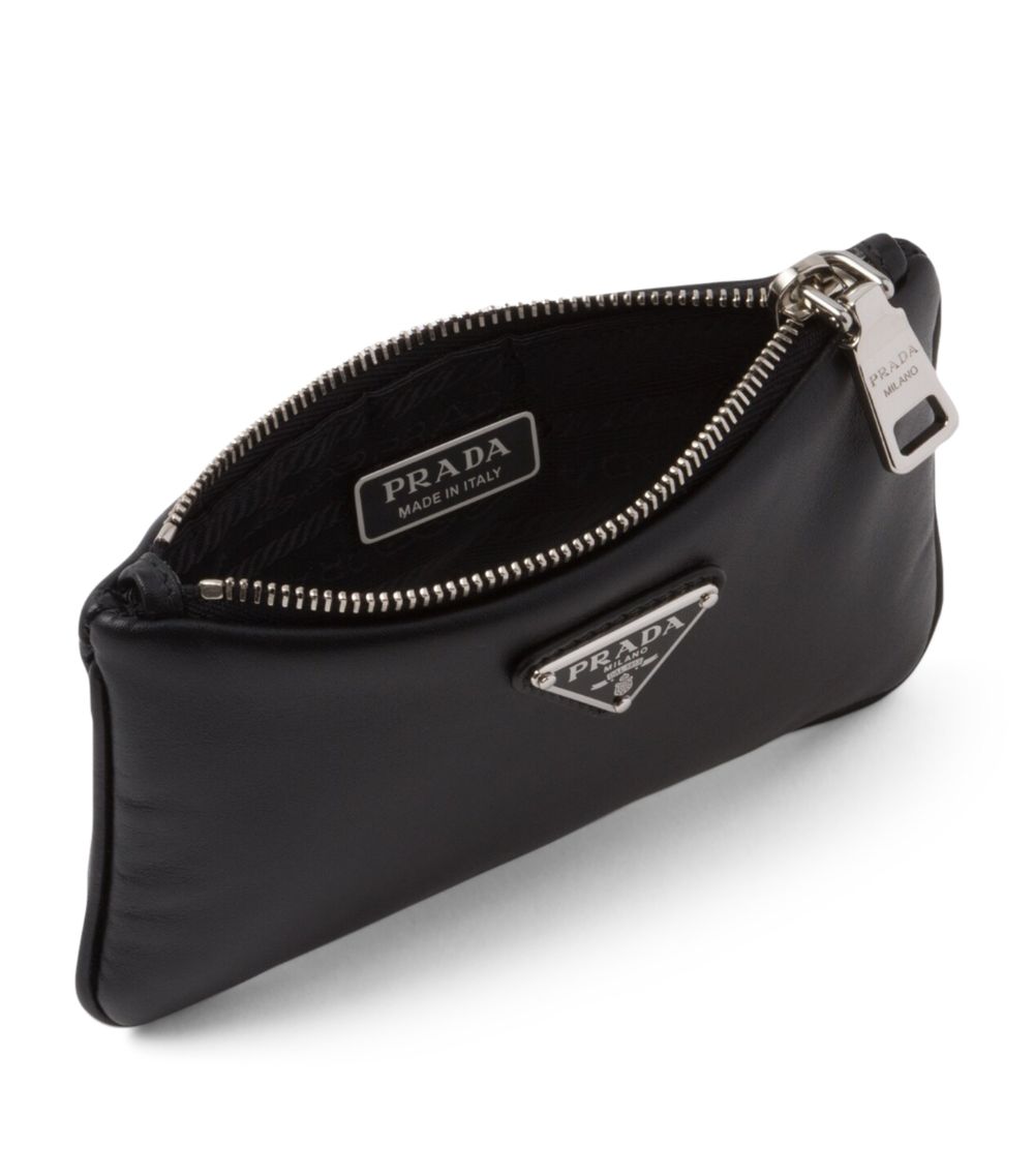 Prada Prada Small Leather Logo Pouch