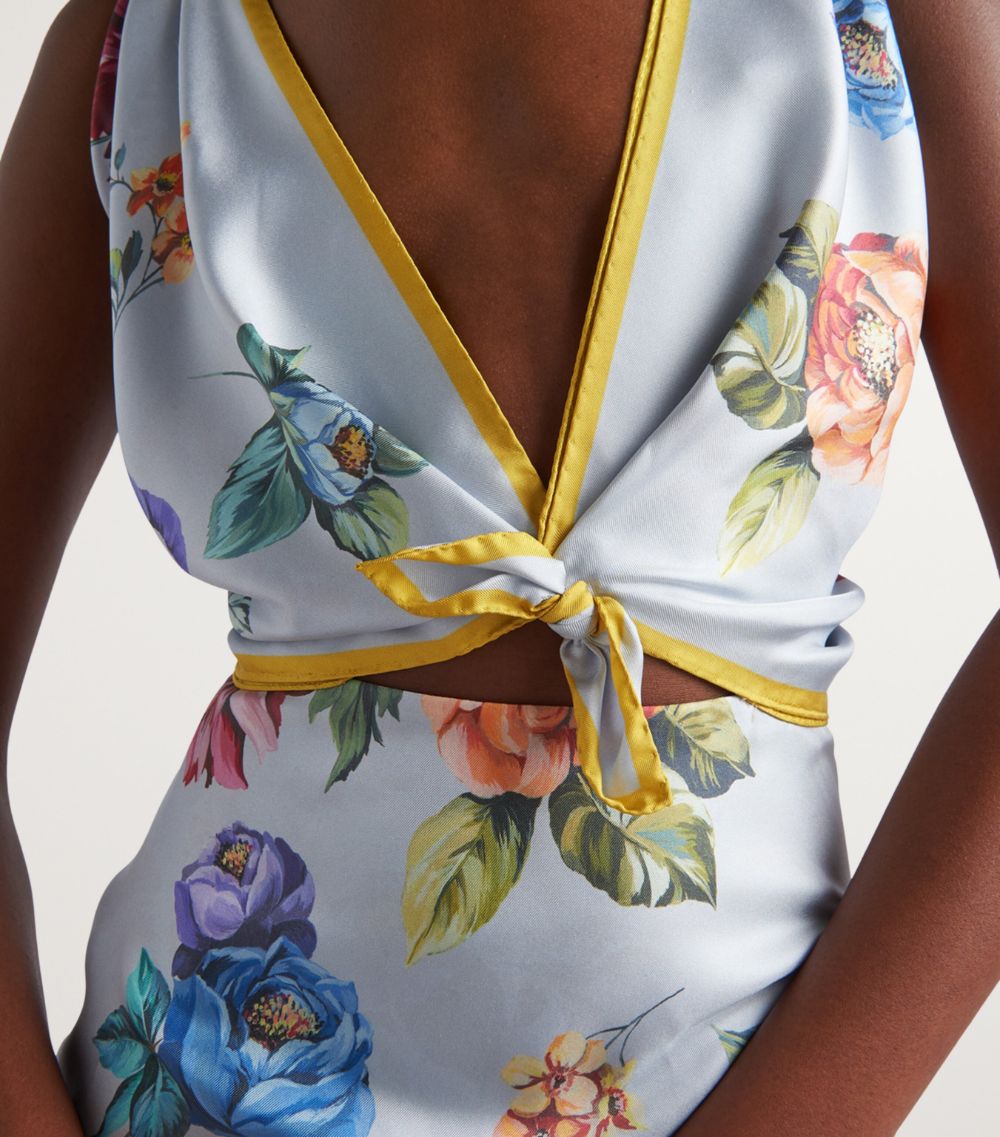 Prada Prada Silk Gardenia Mini Dress