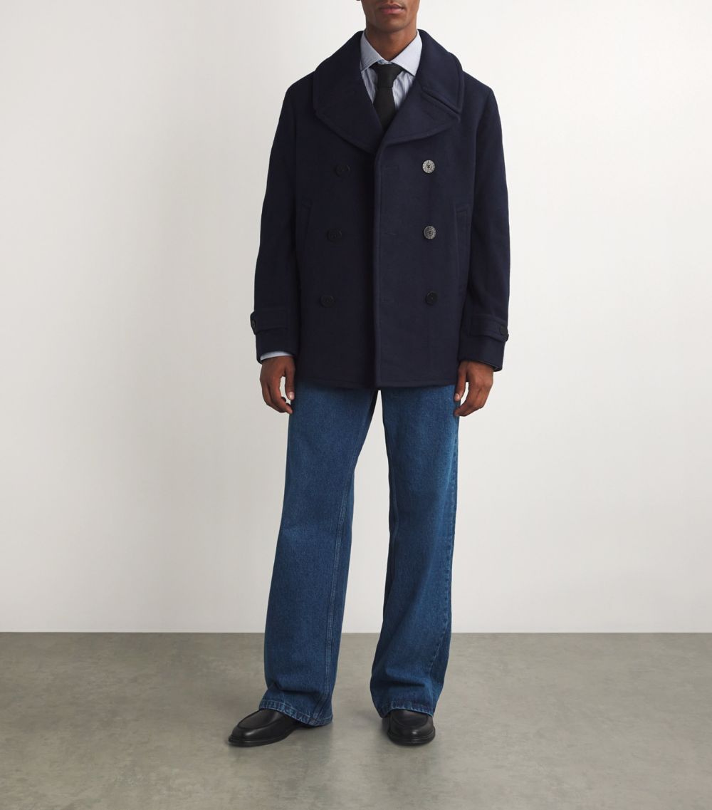 Polo Ralph Lauren Polo Ralph Lauren Wool-Blend Twill Pea Coat