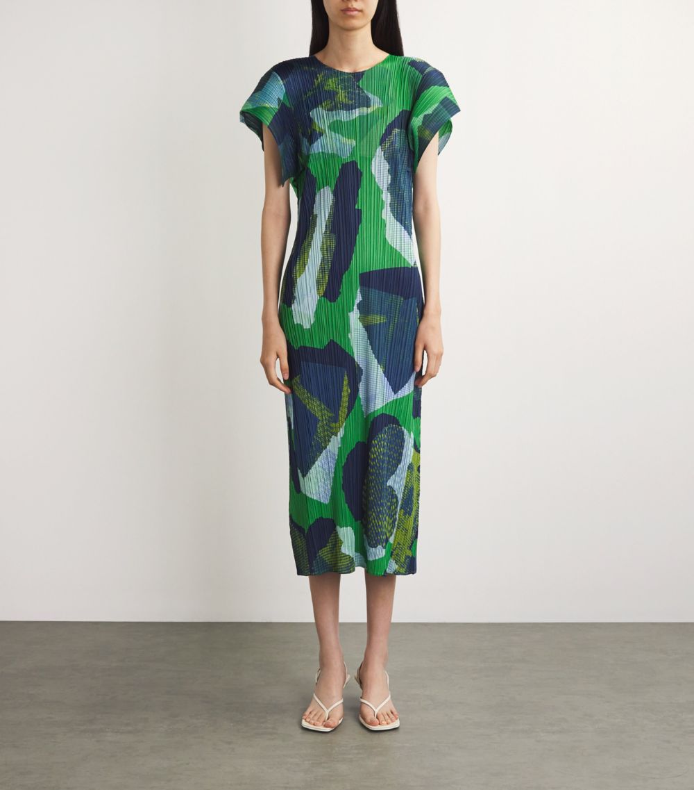 Pleats Please Issey Miyake Pleats Please Issey Miyake Pleated Meteorite Midi Dress