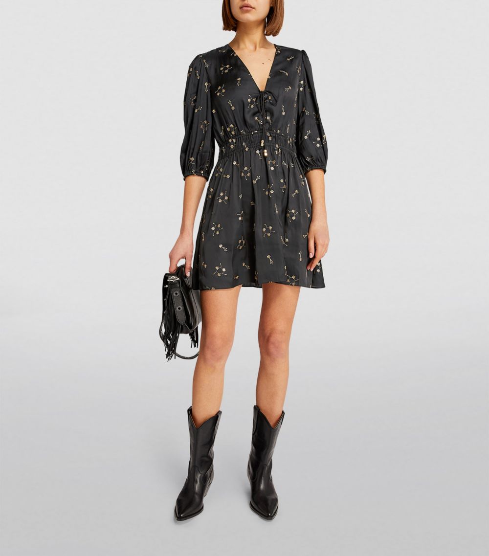  Maje Embroidered Mini Dress