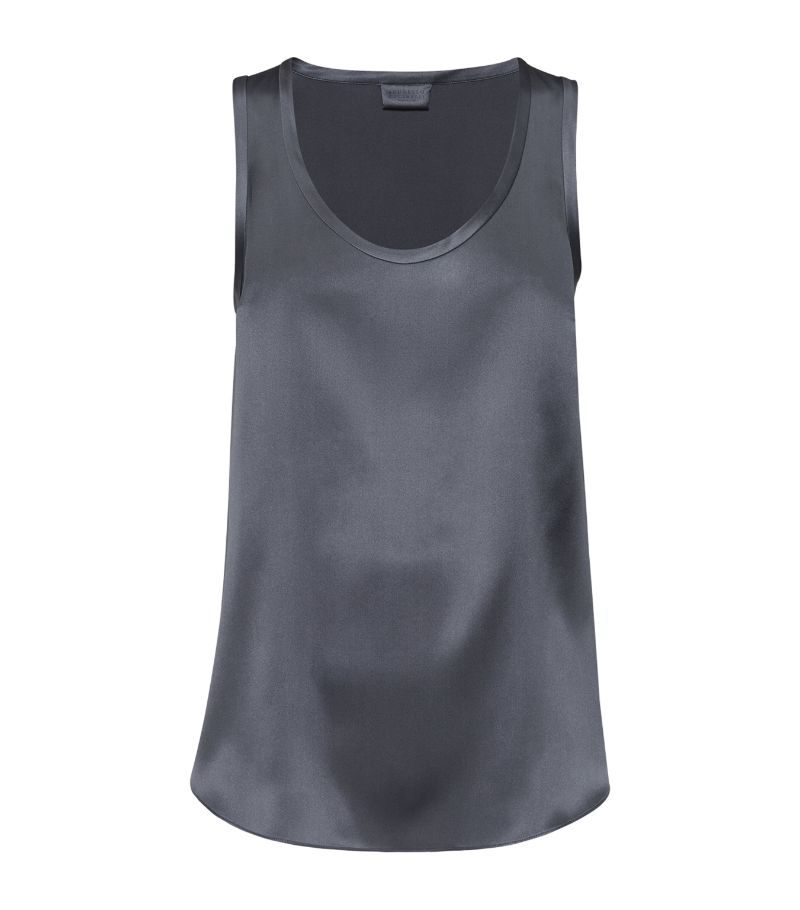 Brunello Cucinelli Brunello Cucinelli Stretch-Silk Satin Tank Top